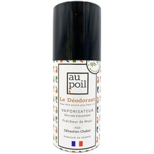 AU POIL de Deodorant Spray Fresh van Musk zonder drijfgas of aluminiumzouten van Sébastien Chabal