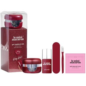 Le Mini Macaron Ruby Red! - Semi-Permanent Nail Polish Set 6 stuk Nagellak 6 pc Dames