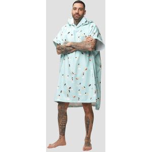After Essentials - Poncho Madrague Light Blue - Unisex - Blauw