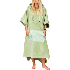 After Essentials - Jacquard Poncho - Groen - Unisex - Katoen