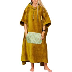 After Essentials - Jacquard Poncho Outdoor Shades - Kaki - Unisex - Katoen