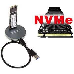 KALEA-INFORMATIQUE USB-dockingstation voor SSD M2 NGFF NVMe PCIe. Dock met USB3.2 Gen2 10GB koppeling.