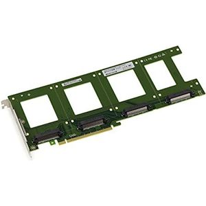 KALEA-INFORMATIQUE - PCIe x16 PCIe 3.0-kaart - Voor 4 SSD PCIe NVMe U.2 U2 - 68-pins SFF-8639
