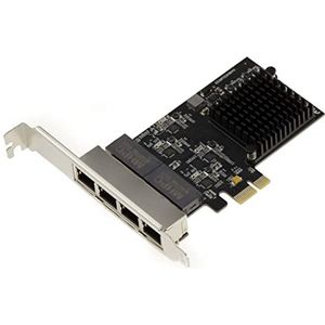 KALEA-INFORMATIQUE 4-Port PCIe RJ45 Gigabit Ethernet 10 100 1000 Mbps LAN Controller Card met Quad-chipset Realtek RTL8111H