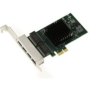 KALEA-INFORMATIQUE PCIe x1 netwerkkaart 4 poorten RJ45 Quad LAN GIGABIT ethernet 10 100 1000 MB 1G BroadCom BCM5719 Low en High Profile