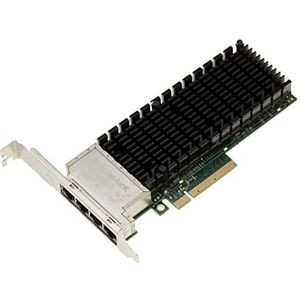 KALEA-INFORMATIQUE - Netwerkcontroller Kaart - PCIe 3.0 x8 - Quad Ethernet RJ45 - 10G 5G 2.5G 1G - 4 Poorten - Intel X710-T4 Chipset