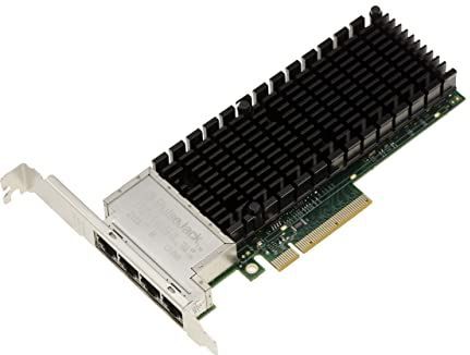 KALEA-INFORMATIQUE - Netwerkcontroller Kaart - PCIe 3.0 x8 - Quad Ethernet RJ45 - 10G 5G 2.5G 1G - 4 Poorten - Intel X710-T4 Chipset