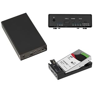 KALEA-INFORMATIQUE Aluminium USB-behuizing voor HDD SATA 2,5 3,5 en SSD M2 NVMe met CLONING-functie. USB3.1 10G-aansluiting
