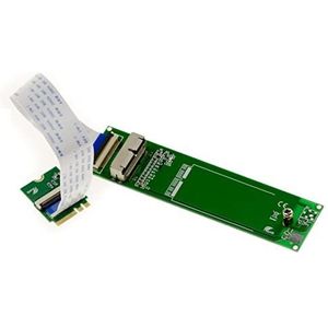 KALEA-INFORMATIQUE Adapter om een 28-pins 12+16-pins Mac SSD op een M2 E A Key-poort te monteren. Compatibel met AHCI en NVMe SSD's geproduceerd sinds 2013.
