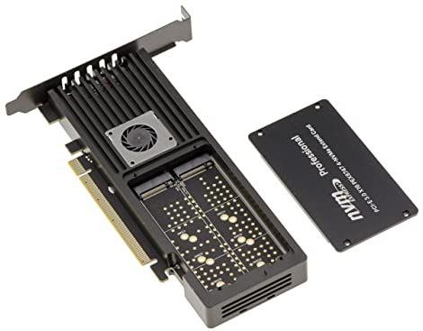 KALEA-INFORMATIQUE - PCIe 3.0 x16 Controllerkaart - Voor 4 M.2 NVMe SSD's - Geventileerd Aluminium