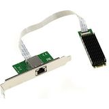 KALEA-INFORMATIQUE M2 PCIe B+M naar RJ45 10G LAN 10 Gigabit Ethernet netwerkkaart met Aquantia AQC107 chipset