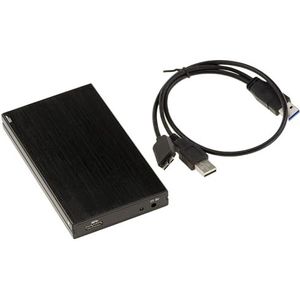 KALEA-INFORMATIQUE Zwarte behuizing van geborsteld aluminium voor 2,5"" SATA harde schijf 5G USB3-koppeling
