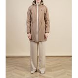 POMPIDOU FLOTTE - Halflange Parka - Beige - Polyester - Gevoerd in Fleece