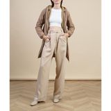 POMPIDOU FLOTTE - Halflange Parka - Beige - Polyester - Gevoerd in Fleece