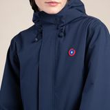 FLOTTE - BEAUBOURG - Halflange Parka - Blauw - Damesparka - Waterdichte Coating