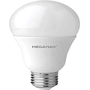 MEGAMAN | KLASSIEKE LED LAMP | DIMBAAR 100-60 - 20% | E27 | 6W | 470ML | 4000K | A + | REF MM05215 (2X)