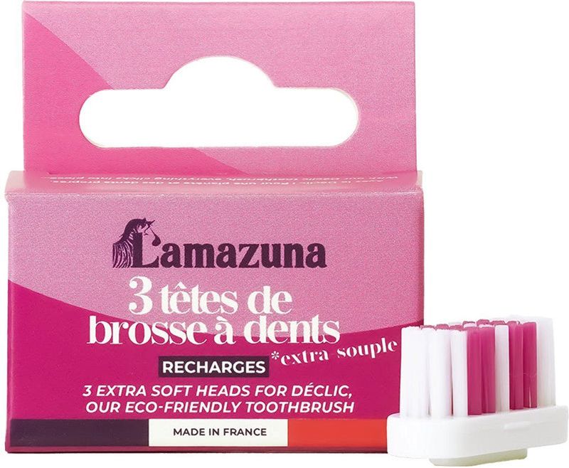 Lamazuna - Set van 3 Opzetborstels - XS - Tandenborstels