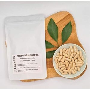 Chitosan-Nopal 200 capsules 400 mg capsules 100% plantaardig - voedingssupplement