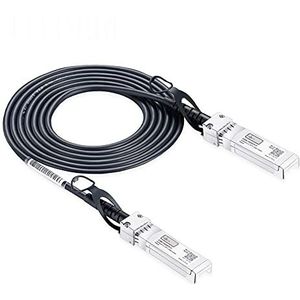 Elfcam® - 10 Gb DAC SFP+ kabel naar SFP+ 10 Gb kabel met directe bevestiging, Direct Attach Copper (DAC) Twinax Cable (1 m)