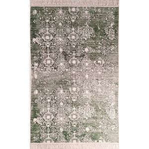 Mani Textile - Tapijt, medaillon, groen, afmetingen: 120 x 180 cm