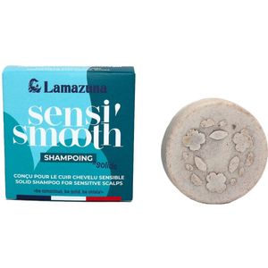Lamazuna - Vaste Shampoo - Gevoelige Hoofdhuid - Chaulmoogra Olie - Pioenrozenpoeder - 70 ml