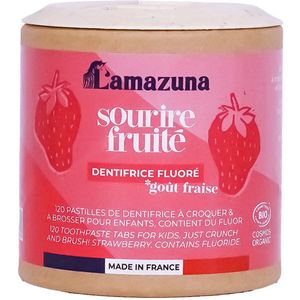 Lamazuna - Tandpasta Tabletten - Aardbei - Biologisch - 30 Gram