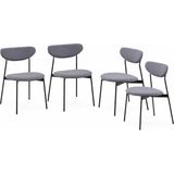sweeek - Set van 4 scandinavische stoelen