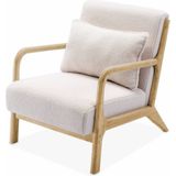 sweeek - Fauteuil lorens bouclé, 65x80x79cm