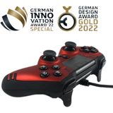Steelplay - Slim Pack - Bedrade Controller - Robijnrood - Multi - PS4 - PC