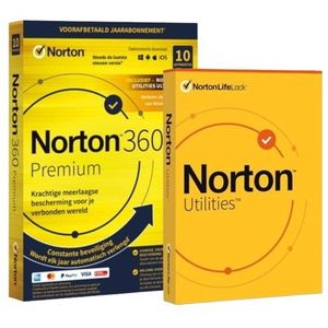 Norton - 360 Premium + Norton Utilities Ultimate - 10 Apparaten - 1 Jaar