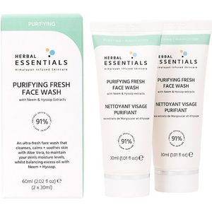 Herbal Essentials Purifying Fresh Face Wash 2 x 30 ml