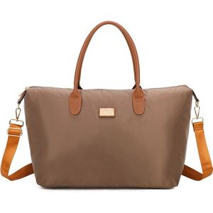 Gallantry - Dames Tas - Schoudertas - Handtas - Shopper - weekendtas - Boodschappentas - Strandtas - D. Taupe