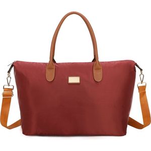 Gallantry - Dames Tas - Schoudertas - Handtas - Shopper - weekendtas - Boodschappentas - Strandtas - Bordeaux