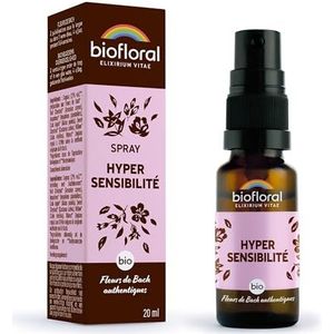 BIOFLORAL - Overgevoeligheid - BIO DEMETER - Spray 20 ml - Emotionele gevoeligheid - Authentieke Bachbloesems