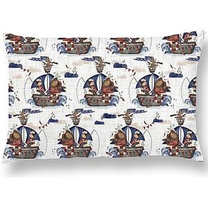 Hoofdkussen met Kussensloop 40x60 cm van Katoen OEKO-TEX - Keuze uit 10 kleuren - Babykussen voor Middagsdutjes, Kinderdagverblijf en Reizen - Machinewasbaar - Hypoallergeen