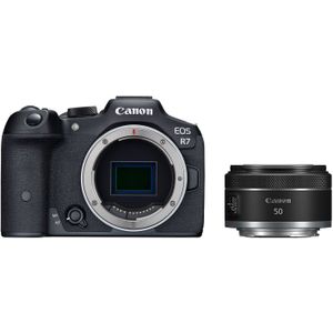 Canon EOS R7 systeemcamera Zwart + RF 50mm f/1.8 STM