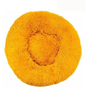Kalmerend hondenbed voor kleine honden - donut wasbaar klein huisdierbed, anti-angst rond pluizig pluche kattenbed, past op huisdieren, diameter16in