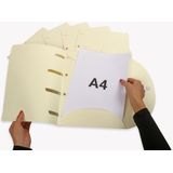 Smartfolder - Pak van 6 - A4 - Beige - Krimp A 6 Stuk