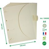 Smartfolder - Pak van 6 - A4 - Beige - Krimp A 6 Stuk