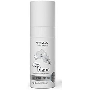 DEO BLANC - Verhelderende Verzorgende Deodorant Mist egale huid 24-uurs frisheid. Lichaam Intiem Gebruik Droge, gevoelige huid - spray 35 ml. 99% Natuurlijke ingrediënten. GEMAAKT IN FRANKRIJK.