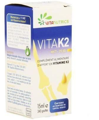 Vitamine K2 - Druppels - 30ml - Voedingssupplement