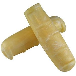 cyclingcolors Paar gladde fietsgrepen D22,2 mm L100 mm stad vintage fixie retro antiek bruin zwart grijs geel (gemarmerd geel)
