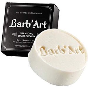 Barb'Art - vaste shampoo – normaal of vettig haar – ricinusolie en biologische roarijn – heren
