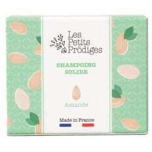 Vaste shampoo voor alle amandelharen, 100% natuurlijk, gemaakt in Frankrijk, respecteert het chevelu-leer, cruelty-free, recyclebare verpakking om afval te verminderen – kleine producten