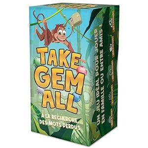 SAVANA Take Gem All – klein bakje – gezelschapsspellen met snelheid, creativiteit en sfeer – letter- en woordspel – kinderen, volwassenen en gezinnen