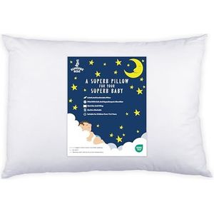 Hoofdkussen 33x45 cm van Katoen OEKO-TEX - Kussen voor Baby's en Kinderen van 1 tot 3 Jaar - Ideale Baby Kussen voor Middagdutjes, Kinderdagverblijf en Reizen - Machinewasbaar - Hypoallergeen