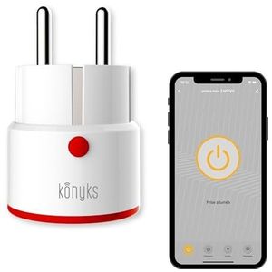 KONYKS - Priska Max 4 - Wi-Fi-contactdoos - Wit - 16A met Bluetooth