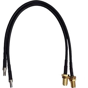 Adapter TS9 mannelijke SMA vrouwelijke kabel zwart 20 cm voor externe antenne compatibel router 4G LTE 5G Huawei B528 B628 B818 E5372 E5577 E5786 E5573 E5787 en andere modem hotspot