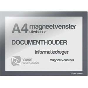 Magneetvensters A4 (uitwisbaar) - Grijs