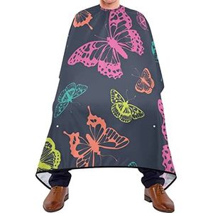 Kapsel Salon Cape Vlinders Abstracte Kappersjurk Cape Waterdichte Kappers Cape Lichtgewicht Haar Snijden Schort Voor Volwassenen Salon Kapperszaak 140X168Cm